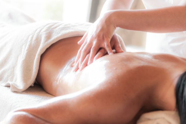 Full body massage session at Nourish Spa